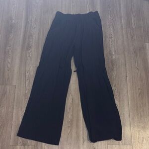 Navy wide leg pants